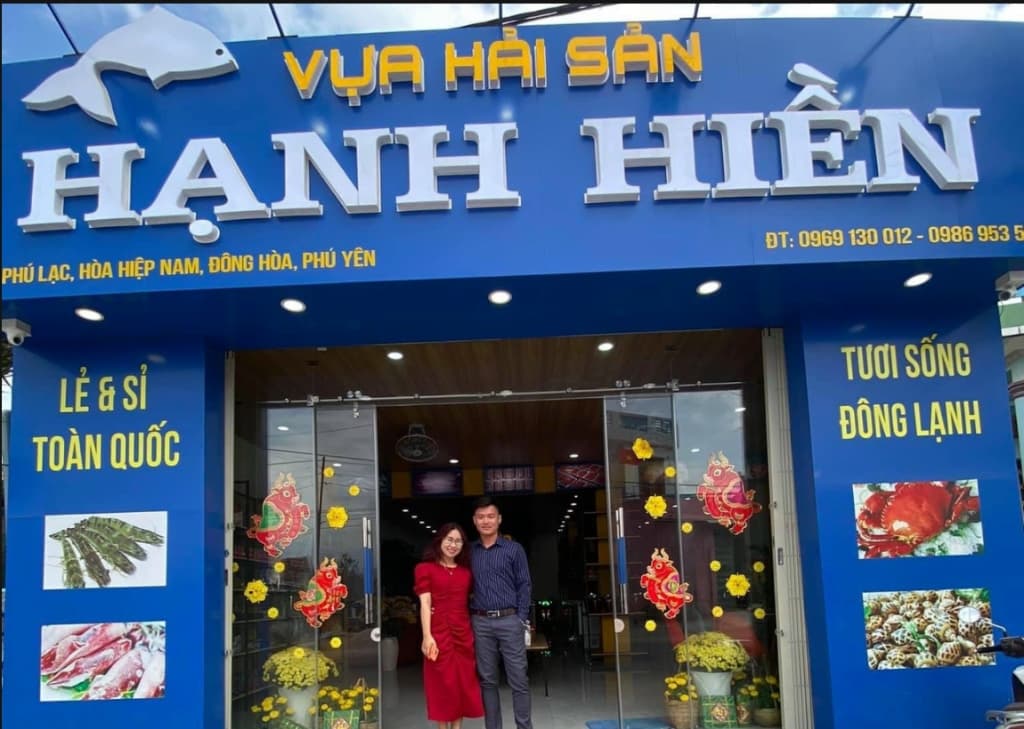 Không gian thương hiệu Vựa Hải Sản Hạnh Hiền